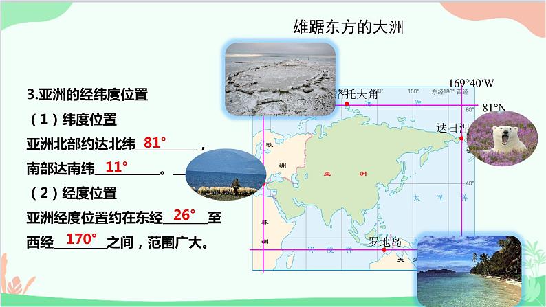 人教版地理七年级下册 第六章 我们生活的大洲——亚洲 第一节 位置和范围课件07