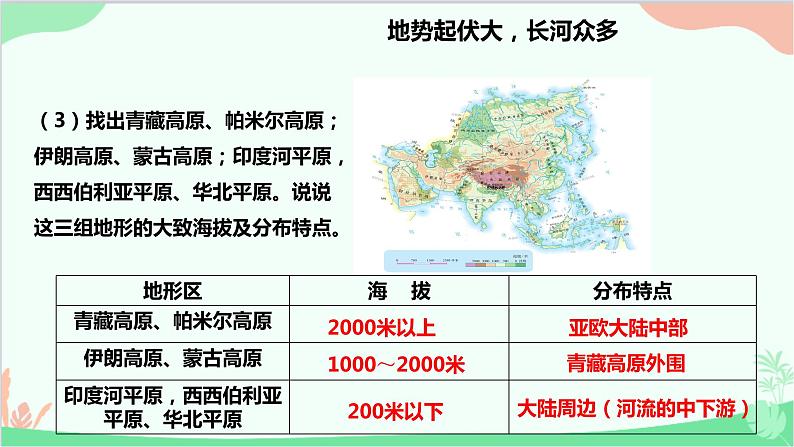 人教版地理七年级下册 第六章 我们生活的大洲——亚洲 第二节 自然环境课件07