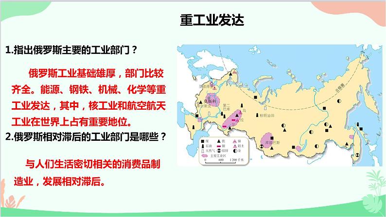 人教版地理七年级下册 第七章 第四节 俄罗斯 二 重工业发达 发达的交通课件05