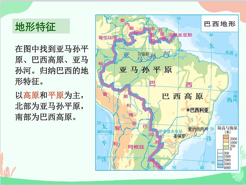 粤教版地理七年级下册 9.3 巴西课件05