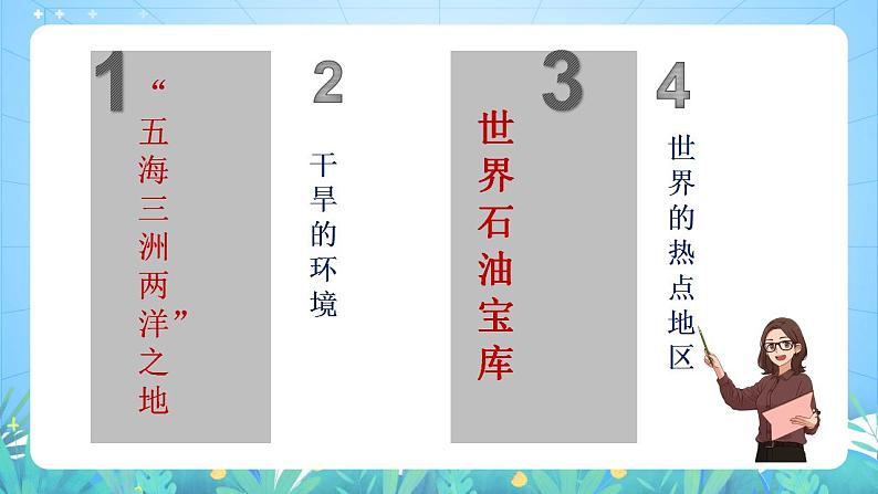 晋教版地理七年级下册 9.2.2 西亚—世界的石油宝库（第2课时 石油与战争）（课件）03