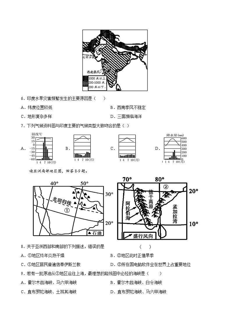 【期末复习】七年级下册地理期末冲刺卷02-期末考点梳理（人教版）02