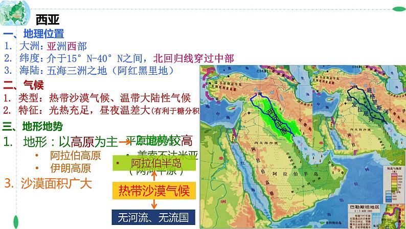 2024年中考地理复习课件：专题六：西亚、日本和俄罗斯 课件第5页