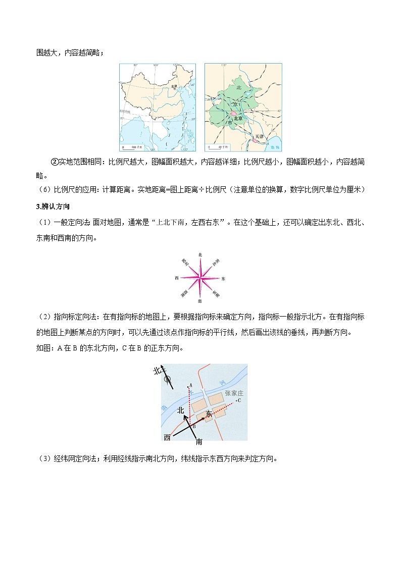 第03讲 地图的阅读-【暑假衔接】新六升七地理暑假精品课讲义（人教版）02