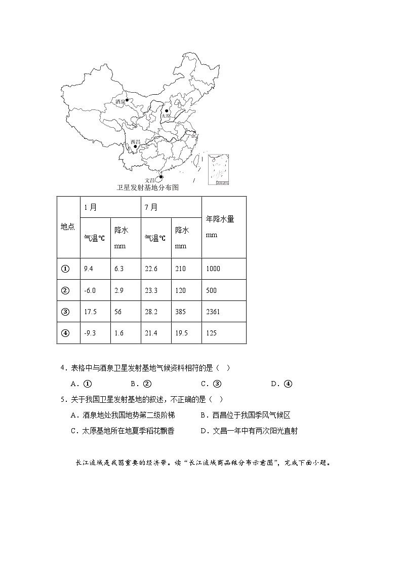 海南省海口市2023-2024学年八年级上学期期末地理试题（A）02