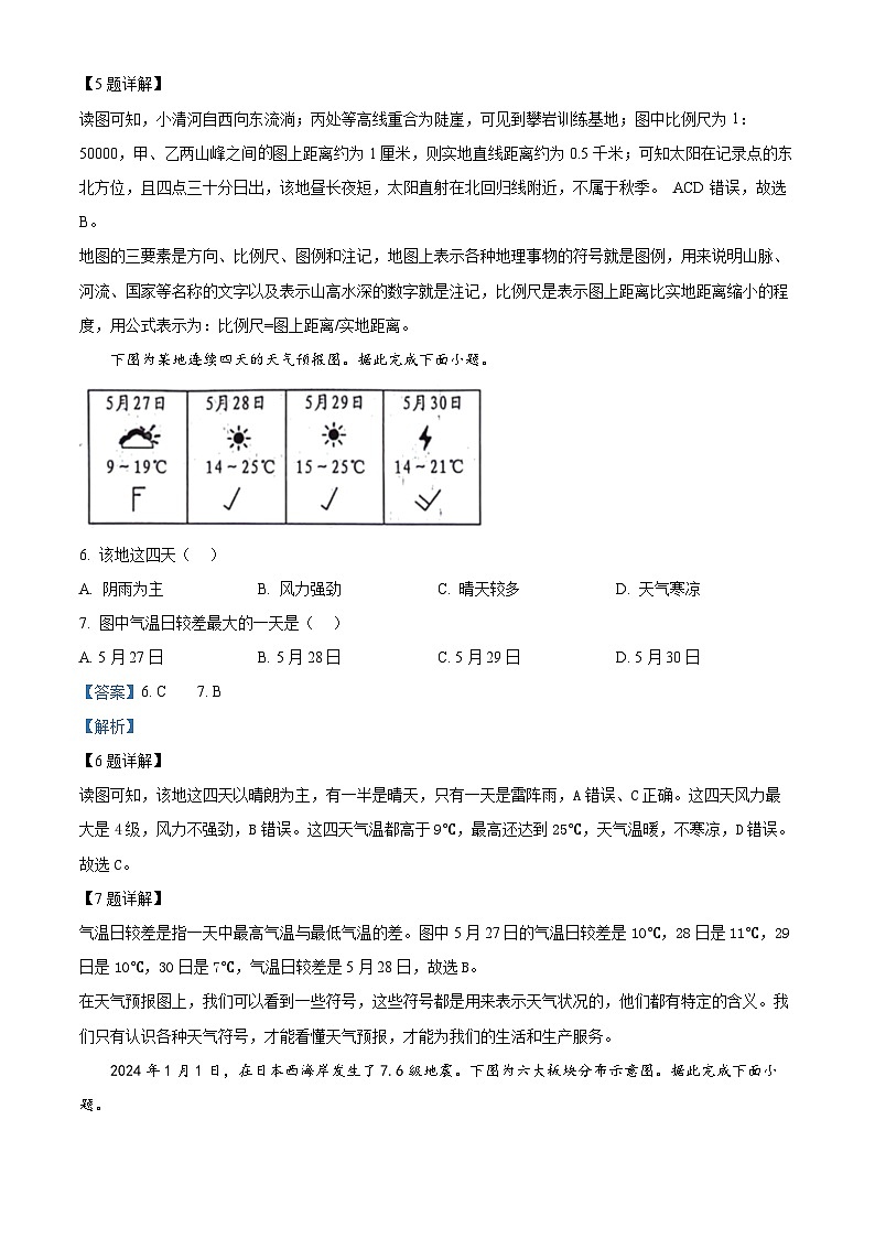 2024年山东省临沂市中考真题地理试题（原卷版+解析版）03