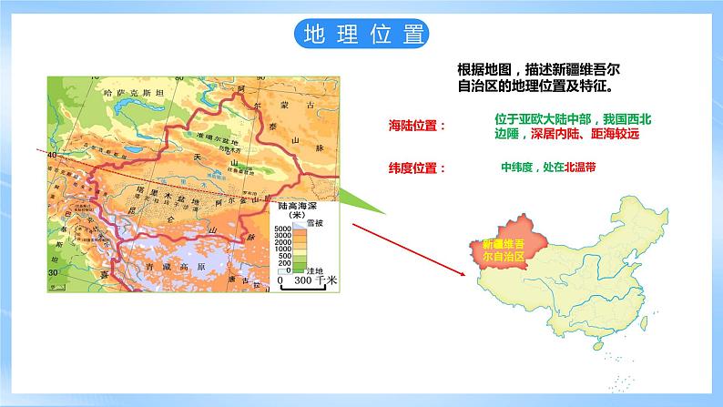 仁爱科普版地理八年级下册 7.5 新疆维吾尔自治区 课件03