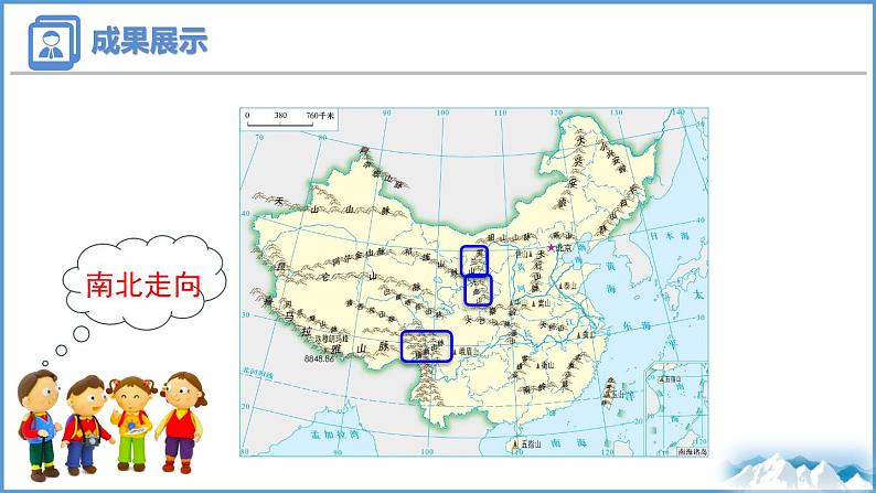 2.1 中国的地形第1课时山脉纵横交织课件 ----2024年初中秋季地理湘教版八年级上册第6页