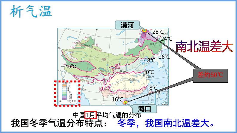 2.2 中国的气候第1课时我国的气温和温度带课件----2024年初中秋季地理湘教版八年级上册第6页