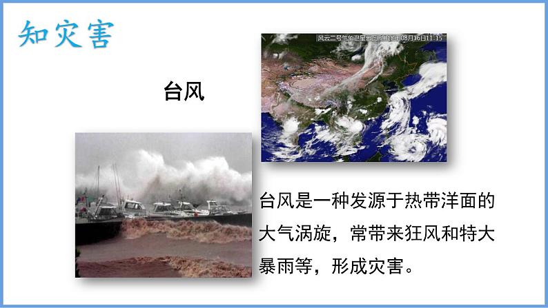 2.2 中国的气候第3课时干旱、洪涝、台风、寒潮等气象灾害课件 ----2024年初中秋季地理湘教版八年级上册第4页