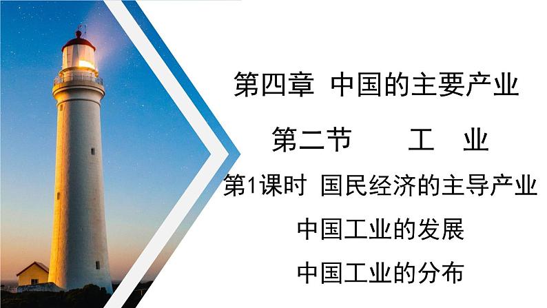 4.2工业第一课时课件----2024年初中秋季地理湘教版八年级上册01