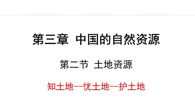 人教版八年级地理上册课件 3.2 土地资源01