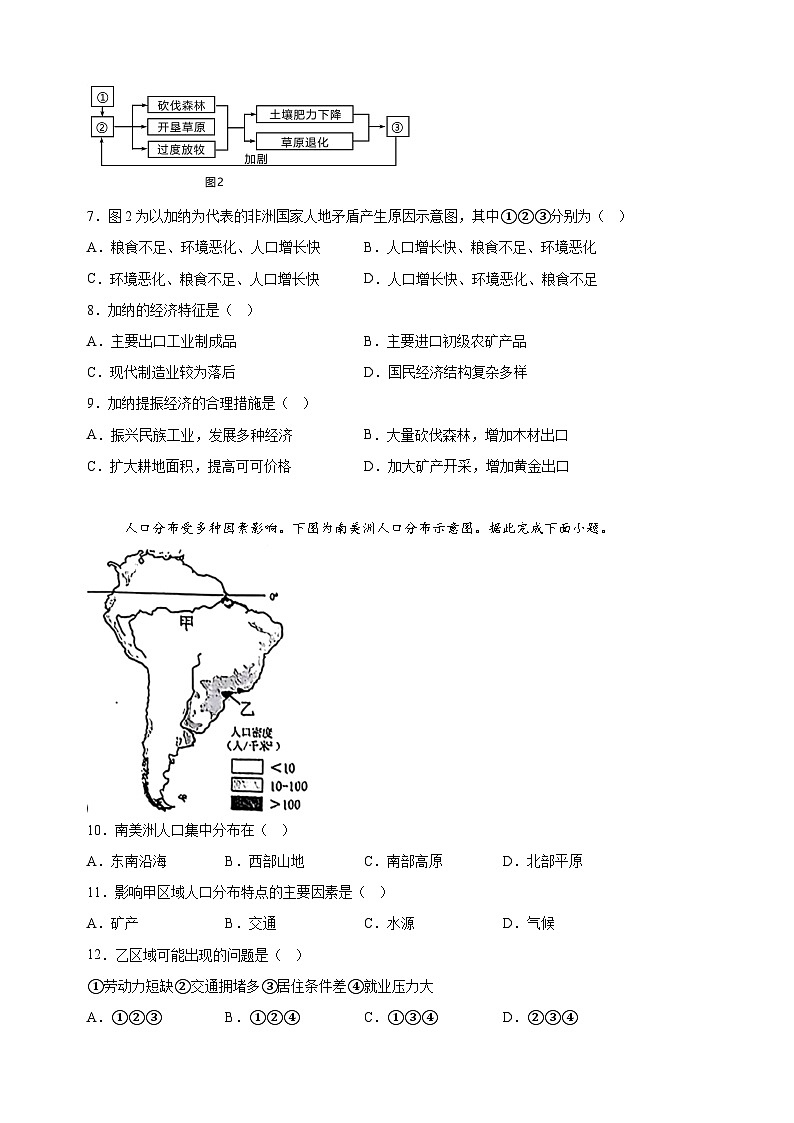 江苏省徐州市2023-2024学年七年级下学期期末地理试题（含答案解析）03