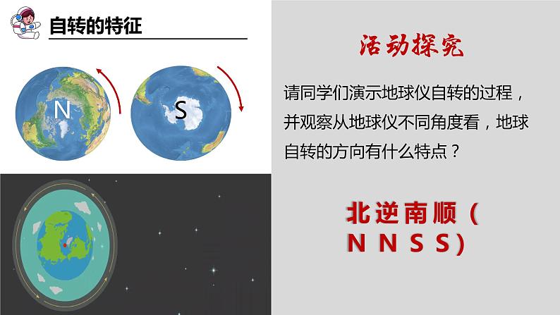 2.2.1地球的运动（第一课时—地球的自转）（课件）-2024湘教版地理七年级上册第8页