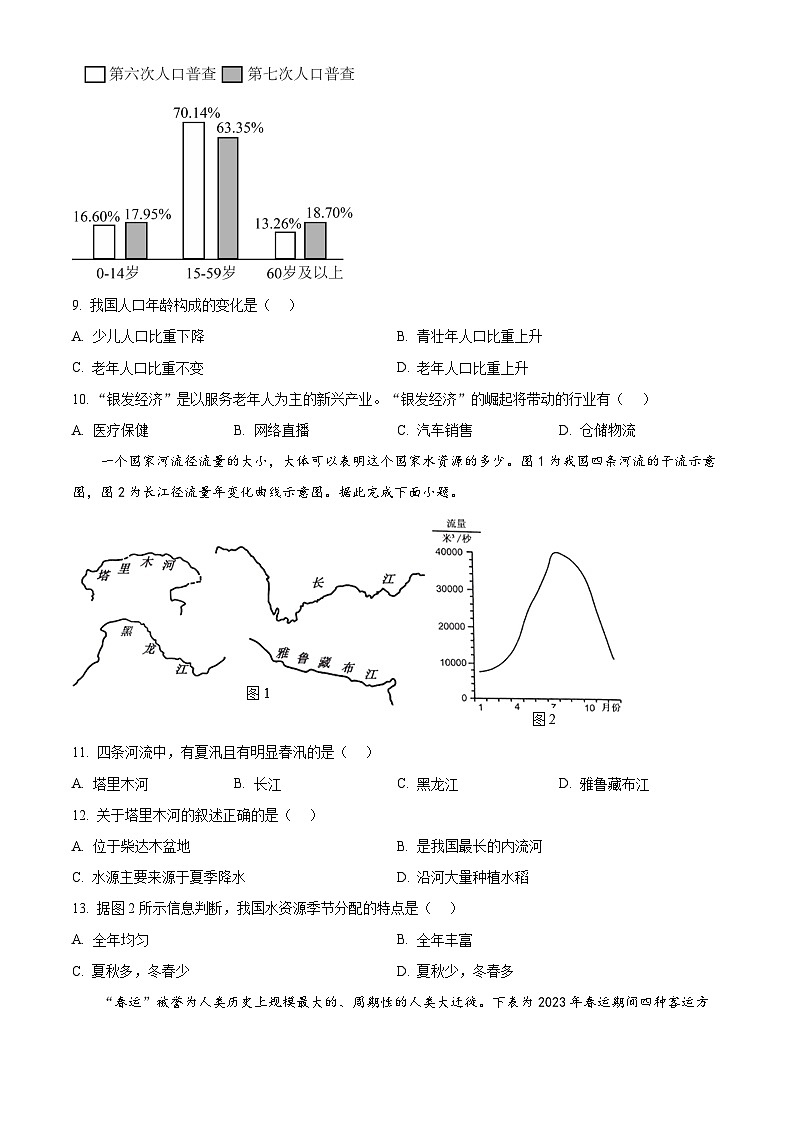 2024年四川省凉山州中考地理真题03