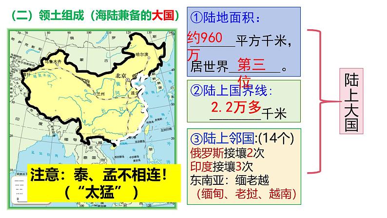 第1章 从世界看中国 单元复习课件---2024年初中秋季地理人教版八年级上册05