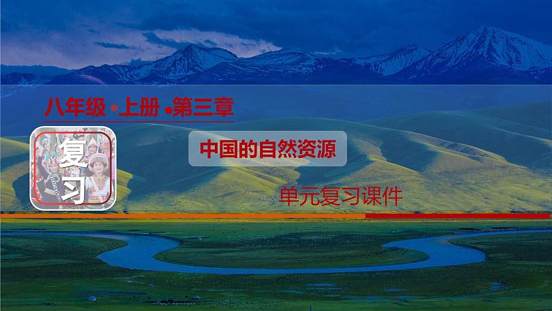 第3章 中国的自然资源  单元复习课件2024-2025学年地理人教版八年级上册01