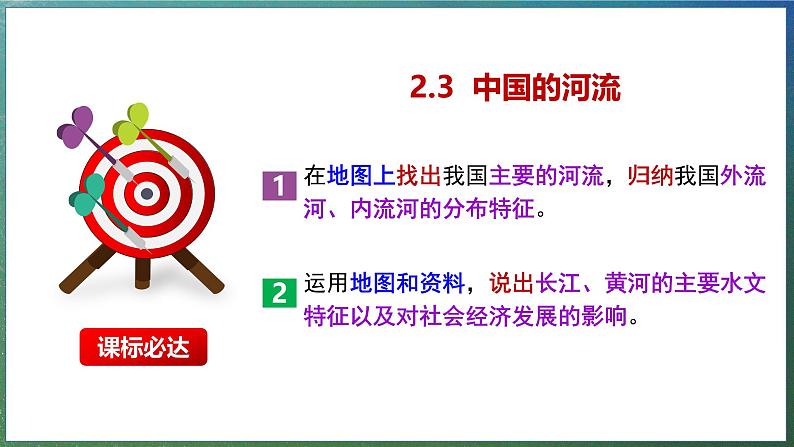 【2024年最新】湘教版地理八上：2.3中国的河流（1）课件第2页