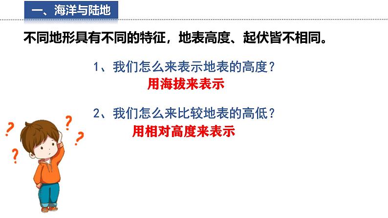 3.2.1 世界的地形  课件 -2024-2025学年地理湘教版（2024）七年级上册05