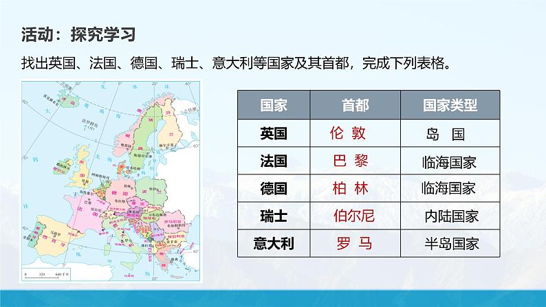 湘教版7下第七章 第四节 《欧洲西部》教学课件第7页