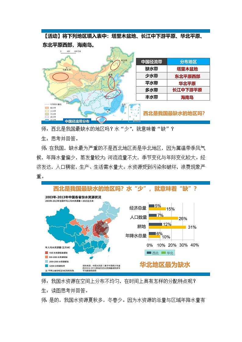 湘教版八年级地理上册《中国的水资源》课件+教案+练习03
