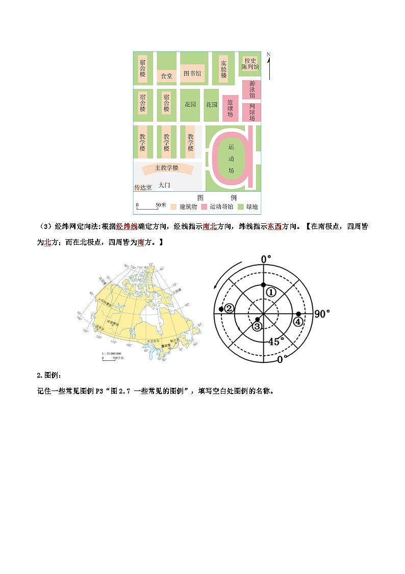 2.1 地图的阅读 导学案（解析版）03