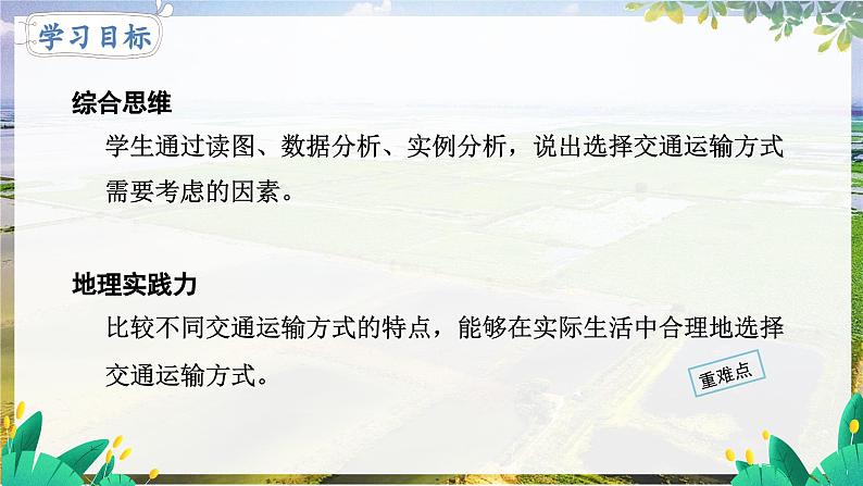 人教版地理八上 第四章 2第4章第一节第一课时交通运输方式的选择 PPT课件第2页