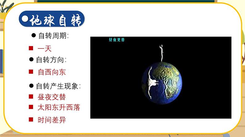 【新教材】湘教版地理七上2.2认识地球第二节地球的运动 课件+教学设计06