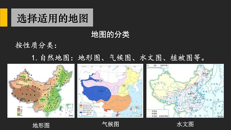 2.3 地图的选择和应用 课件2024~2025学年人教版七年级地理上册03