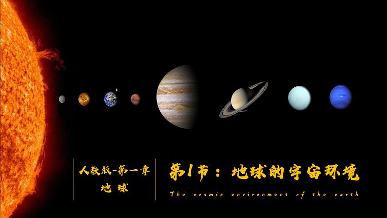 【核心素养】人教版地理七年级上册 1.1地球的宇宙环境（第1课时 地球在宇宙中）（教学课件+同步教案+同步练习）01