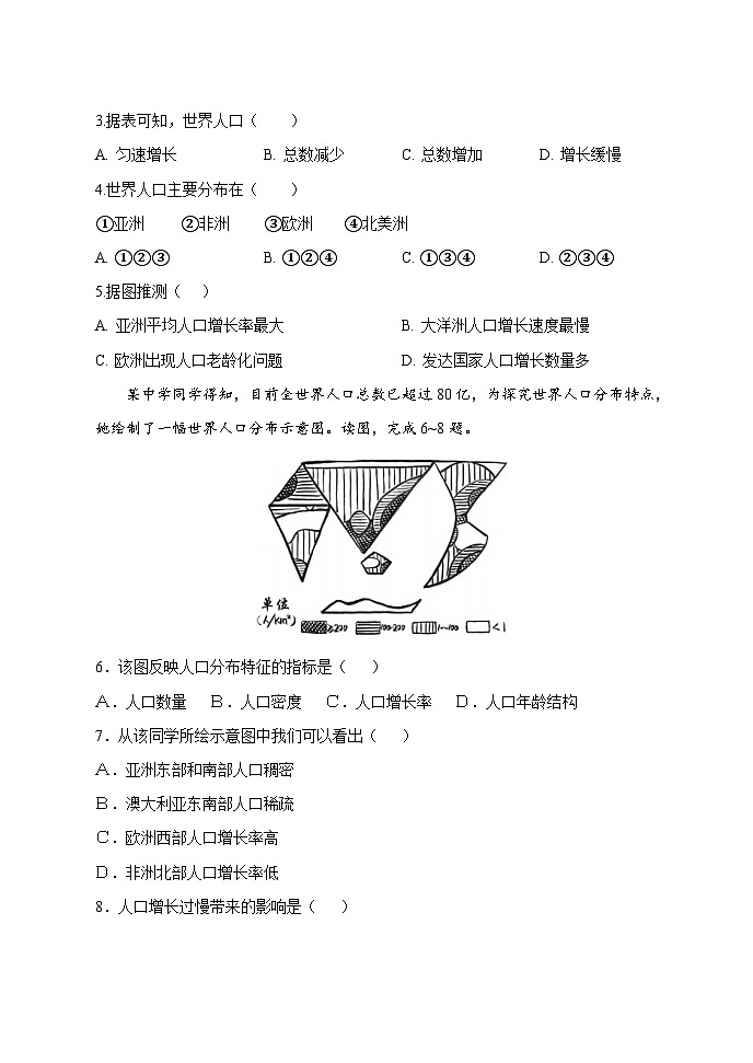 【习题】湘教版（2024）七年级上册 第四章  单元测试卷02