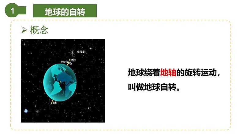 仁爱科普版地理七年级上册 第一章第二节 地球的运动 第一课时  课件05