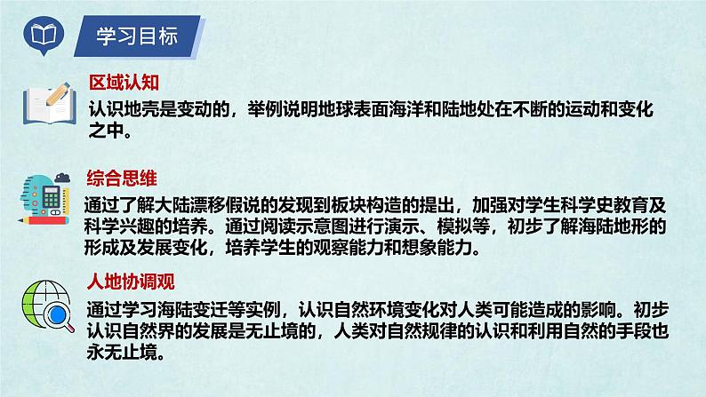 2024年秋新教材湘教版七年级地理3.3.1海陆变迁课件核心素养04