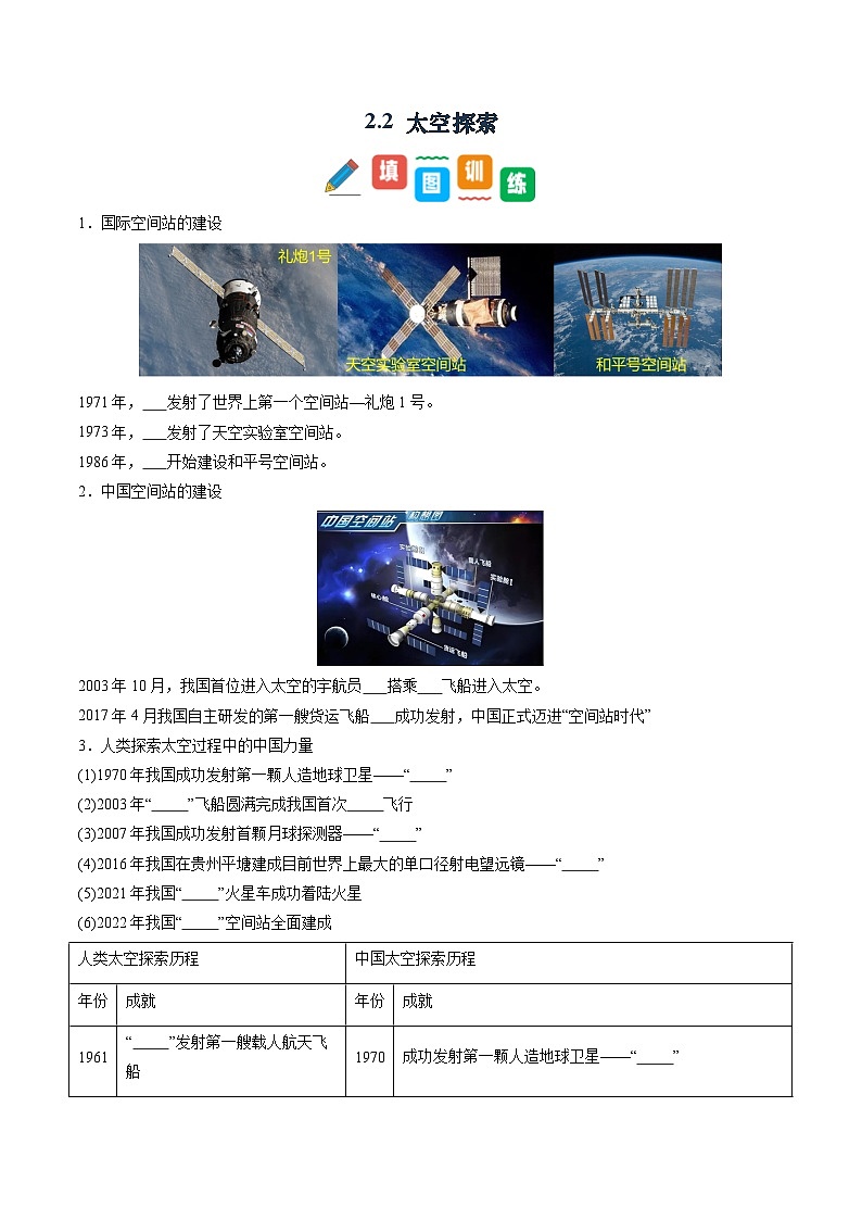 2.2 太空探索-初中七年级地理上册 同步教学课件+同步练习（粤教版2024）01
