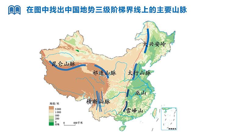 人教版八年级地理上学期2.1《地形和地势》第二课时课件第8页