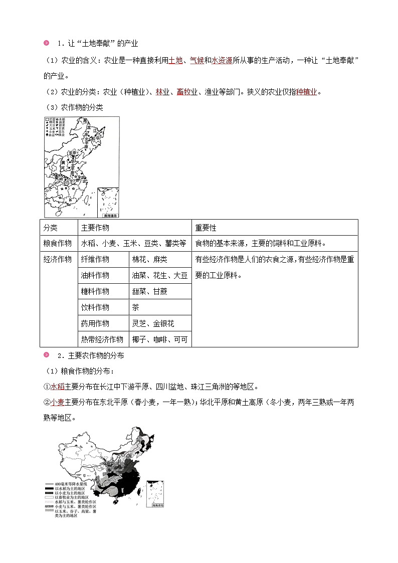 第四章《中国的主要产业》-2024-2025学年八年级上册地理单元知识讲义（湘教版）第2页