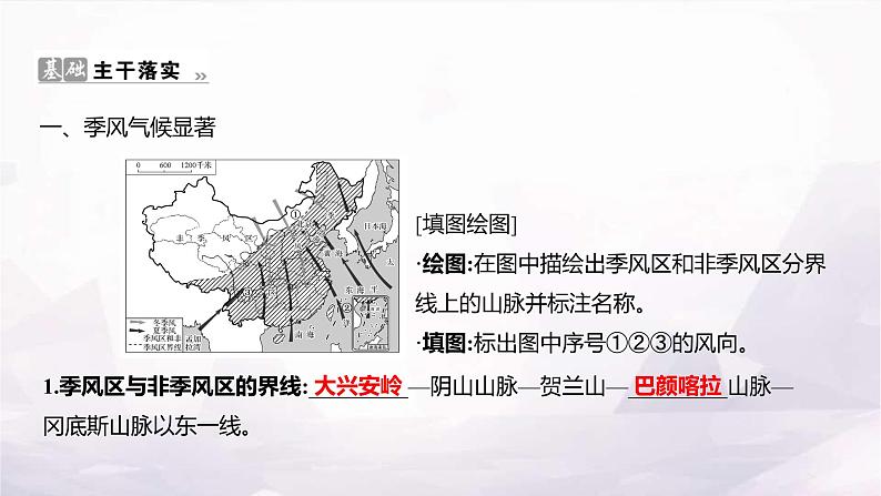 湘教版八年级地理上册第二章第二节第三课时季风气候显著多特殊天气多气象灾害课件02