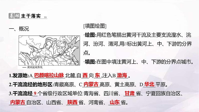 湘教版八年级地理上册第二章第三节第三课时滔滔黄河课件第2页