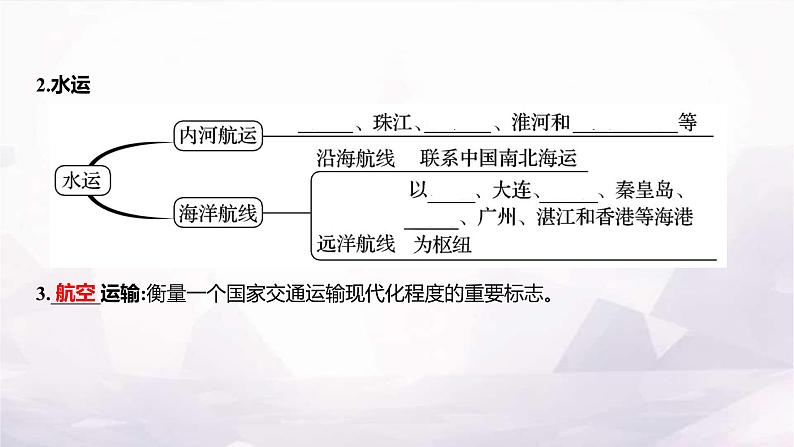 湘教版八年级地理上册第四章第三节第二课时交通运输方式的特点及选择课件03