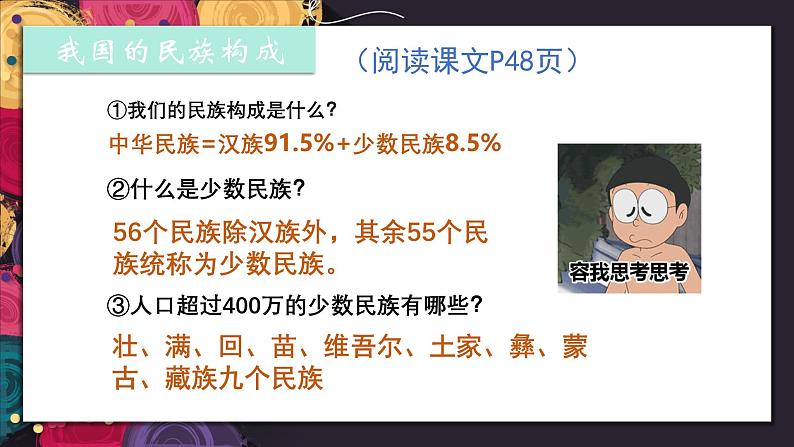 第1章第3节民族 课件---2024-2025学年初中地理人教版八年级上册第3页