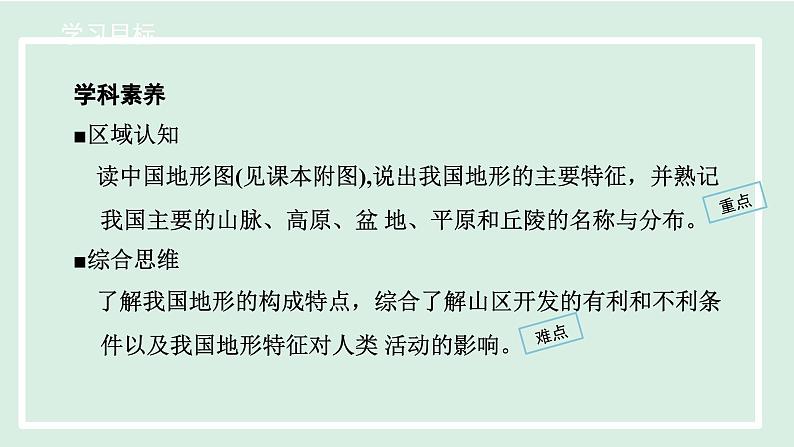 2.1.1 地形类型多样，山区面积广大课件---2024-2025学年初中地理人教版八年级上册第2页