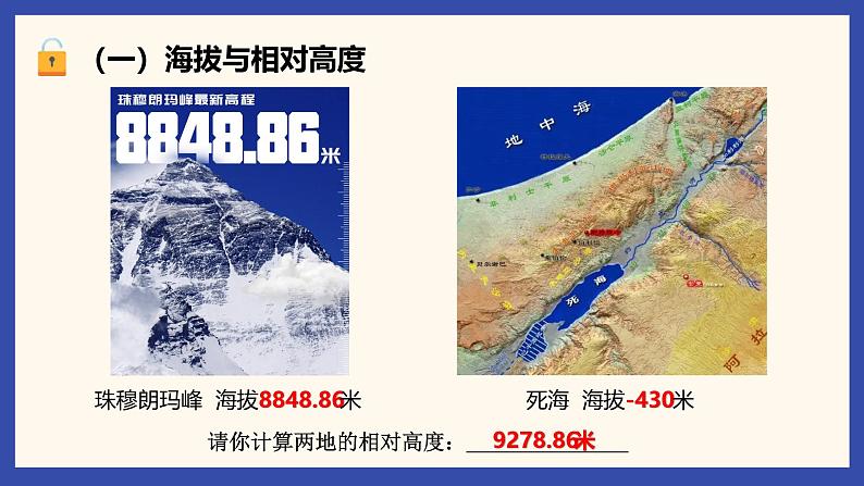 人教版地理七年级上册2.2《地形图的判读》课件第5页