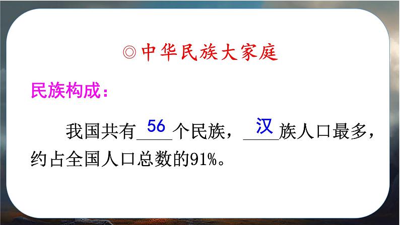 八年级地理上册【人教版】 1.第一章 从世界看中国 第三节 民族PPT课件第3页