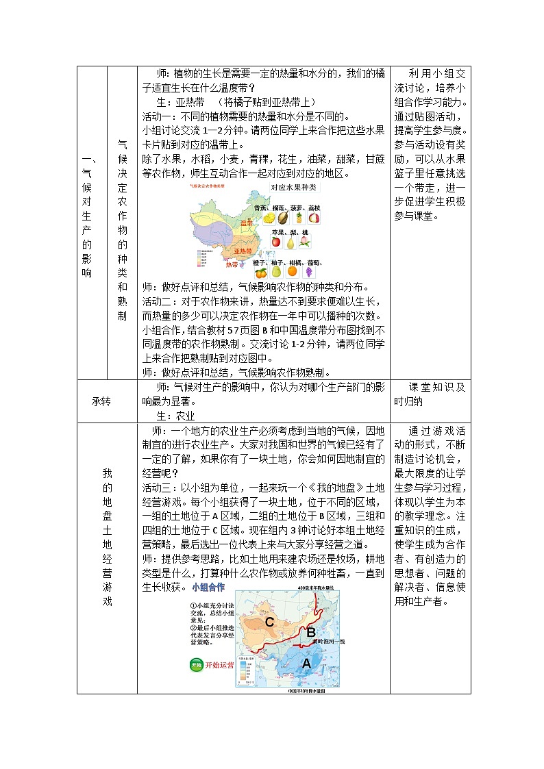 中图版地理八年级上册 第二章 第三节 气候与人类活动教案第2页
