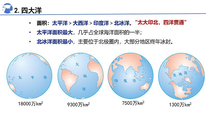 人教版七年级地理上学期（2024）3.1《大洲和大洋》第二课时课件第5页