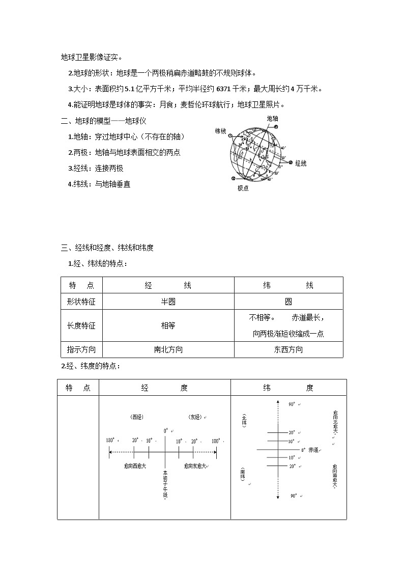 人教版（2024新版）七年级上册地理期中知识点复习提纲第2页