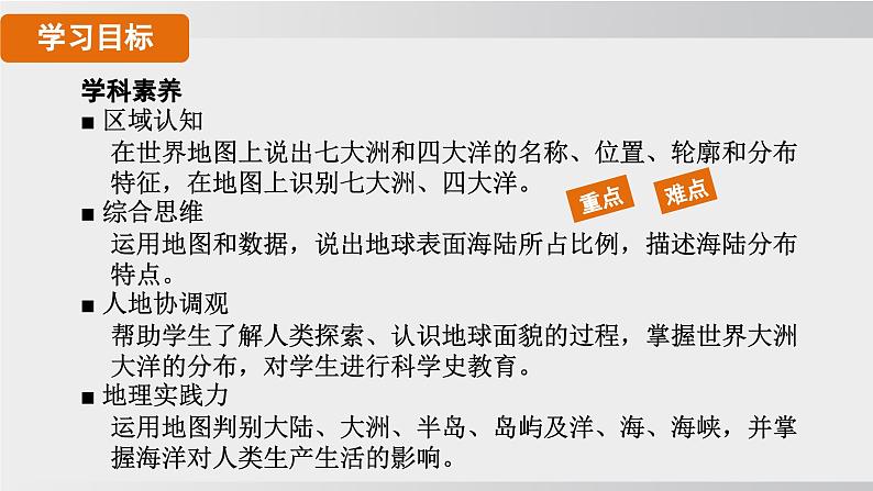 24秋新人教版地理七年级上册第一节 大洲和大洋课件02