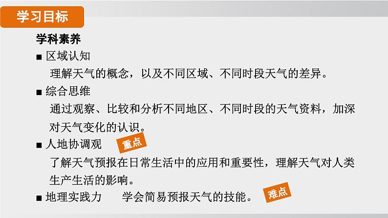 24秋新人教版地理七年级上册第一节 多变的天气课件第2页