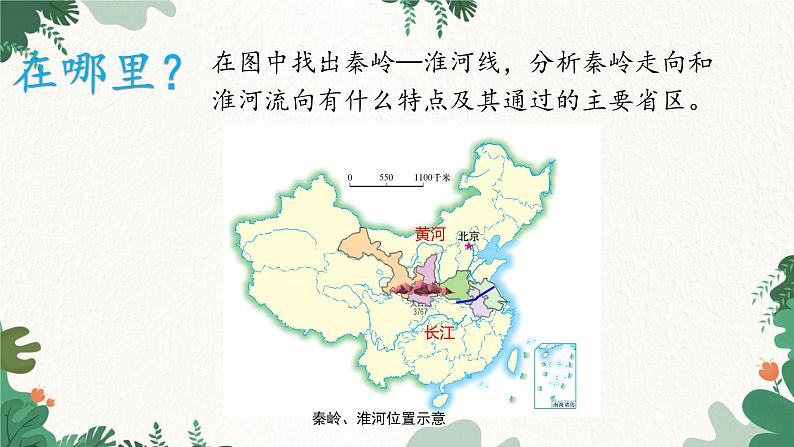 湘教版地理八年级下册 5.1 秦岭—淮河线南北两侧的地理差异课件第2页