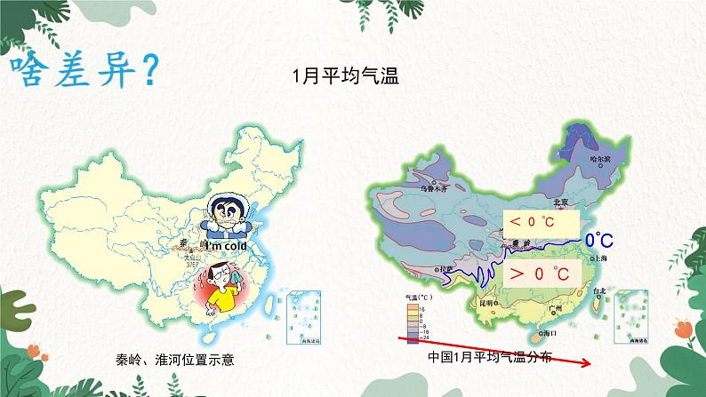 湘教版地理八年级下册 5.1 秦岭—淮河线南北两侧的地理差异课件第4页